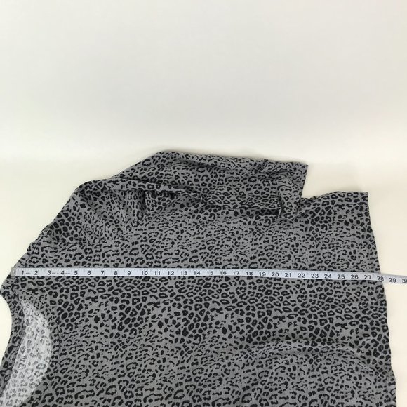 Lane Bryant Animal Print Tee Women's Plus Size 26/28 Crew Neck Long Sleeves - Picture 9 of 12